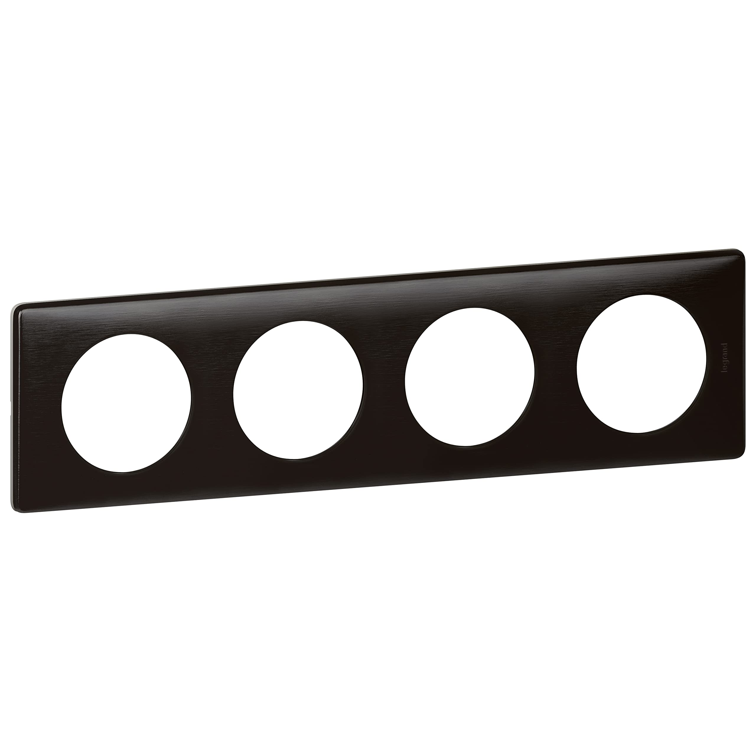 Legrand céliane LEG68984 Plate, Metal, 4 Holes Carbon