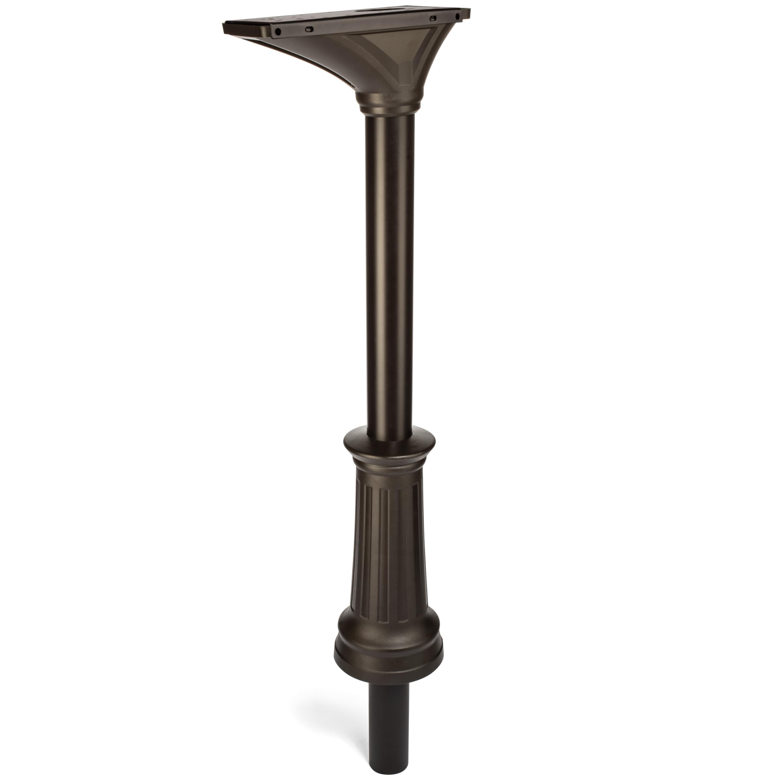 Architectural Mailboxes Elevado Galvanized Steel Mailbox Post, 7517RZ-10, Rubbed Bronze