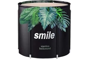 STARBRILLIANT Portable Foldable Bathtub,Home Spa Bathtub for Adults Families (Leaf)