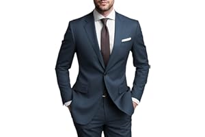 SHUZHXLZANGY Mens Suits Regular Fit 2 Piece Suit for Men Wedding Prom Business Formal Suit
