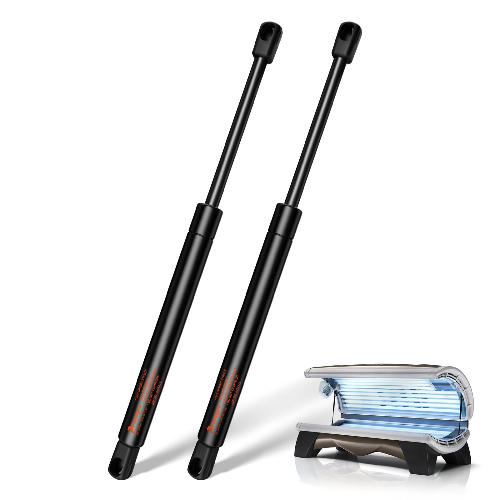 Photo 1 of PAMAGOO Gsni-2300-150 20 inch 150 lbs Gas Struts, 2PCS C16-17566 Lift Support, 20" Tanning Bed Shock for Heavy Engine Cover Murphy RV Bed Piston Trailer Trap Door Prop Spring (Fit 135-165lbs)
