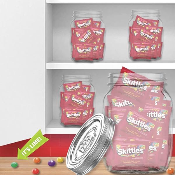 SKITTLES ORIGINAL FUN SIZE SUMMER CHEWY CANDY, 4LB BULK CANDY BOX