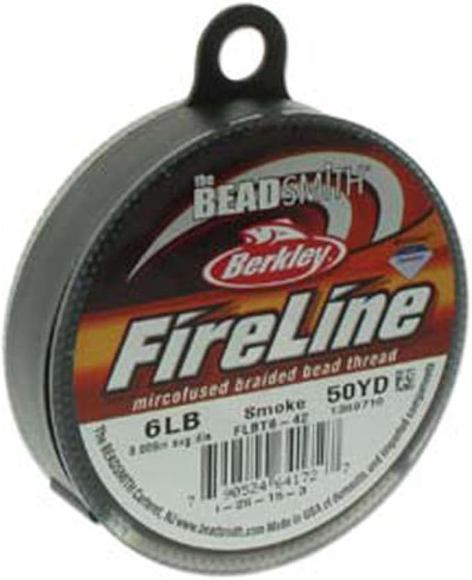 Beadsmith FIRELINE Beading Thread CRYSTAL/SMOKE 4LB 6LB 8LB