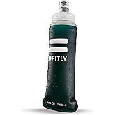 FITLY Soft Flask - Shrink As You Drink Soft Water Bottle for Hydration Pack - Folding Water Bottle Ideal for Running, Hiking, Cycling, Climbing & Rigorous Activity