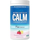 Natural Vitality Calm PLUS Calcium, Magnesium Citrate Supplement Powder, Anti-Stress Drink Mix, Raspberry Lemon, 16 Ounces (P