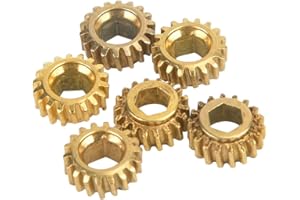 6Pcs 4mm Guitar Tuning Gears Hexagonal Guitar Shafts Gears Machine Head Gear for Classical Guitar