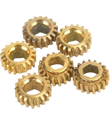 Guitar Tuning Gears, Tuning Peg Gear Machine Heads Gear Guitar Gear Guitar Shafts Gears Hexagonal (4mm) Open Hole Gears Guitar Parts 6pcs For Classical Guitar Played Accessories Tuning Gear Acogear