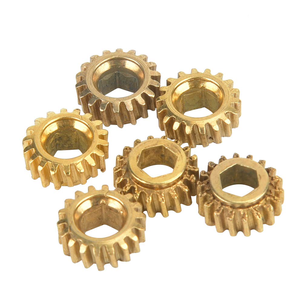 Guitar String Tuning Gear, Classical Guitar Machine Head Gear Inner Hex Hole 4mm (6PCS) Playing Accessories Performance Accessories