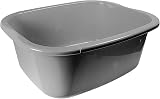 Easy Shopping 11 Litre Rectangular Washing Up Bowl Grey