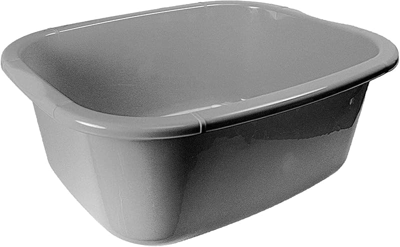 Easy Shopping 11 Litre Rectangular Washing Up Bowl Grey