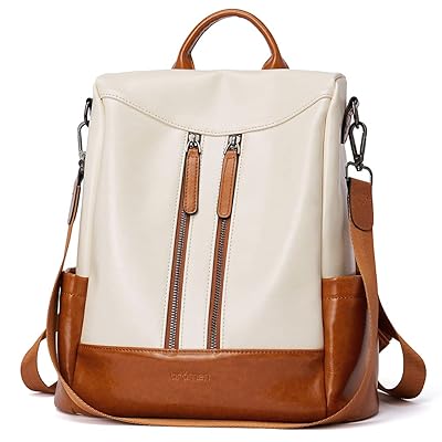 anti theft backpack leather