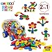 BLAGOO Building Blocks Smart Construction Set 94 pcs in Fancy Train Case 2in1