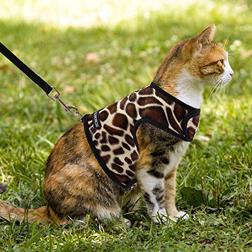 SCIROKKO Cat Harness and Leash Set Escape Proof Adjustable Vest