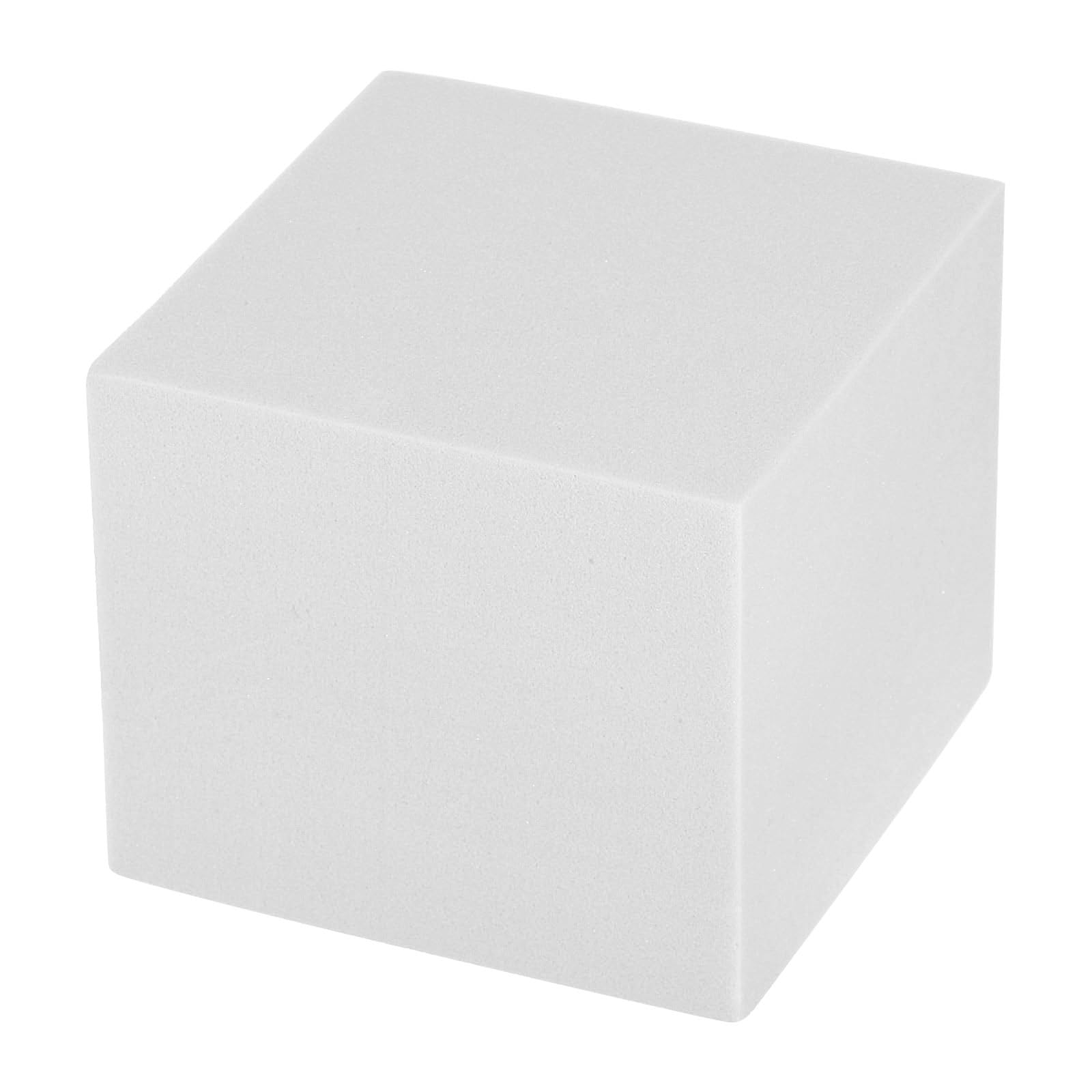 YOKIVE Photography Background Props Set, Hard Foam Photo Props | Geometric Cube for Photo Shoot (White, Square)