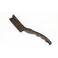SPARTA Plastic Grout Brush, Crevice Brush with Hanging Hole for Cleaning Narrow Spaces, 9 Inches, Brown