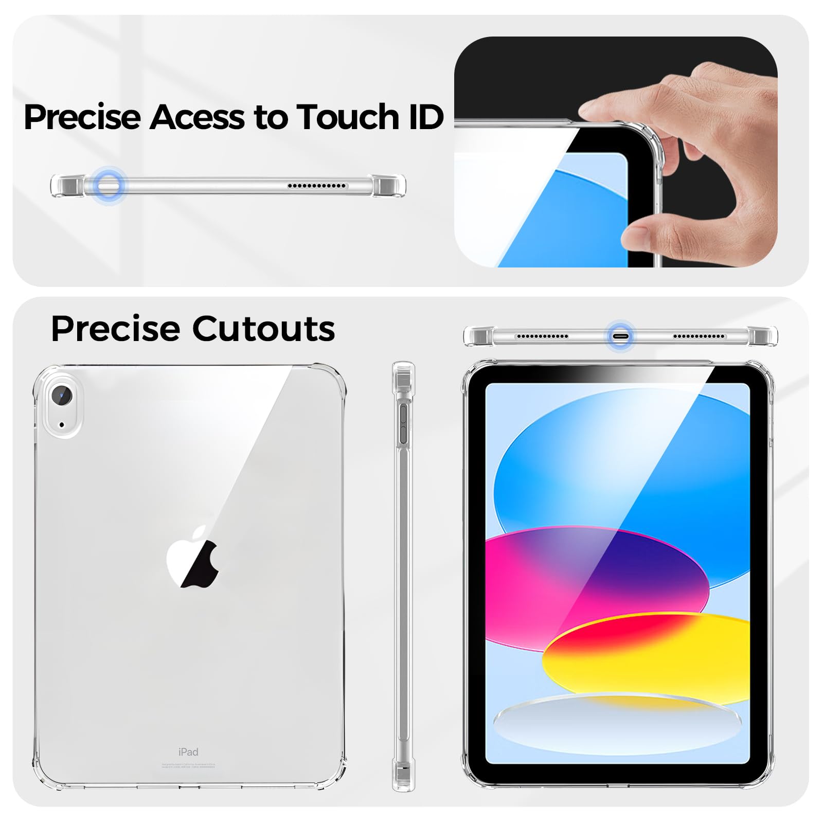 Blosomeet Clear Case for iPad A16 11th Generation 2025 11