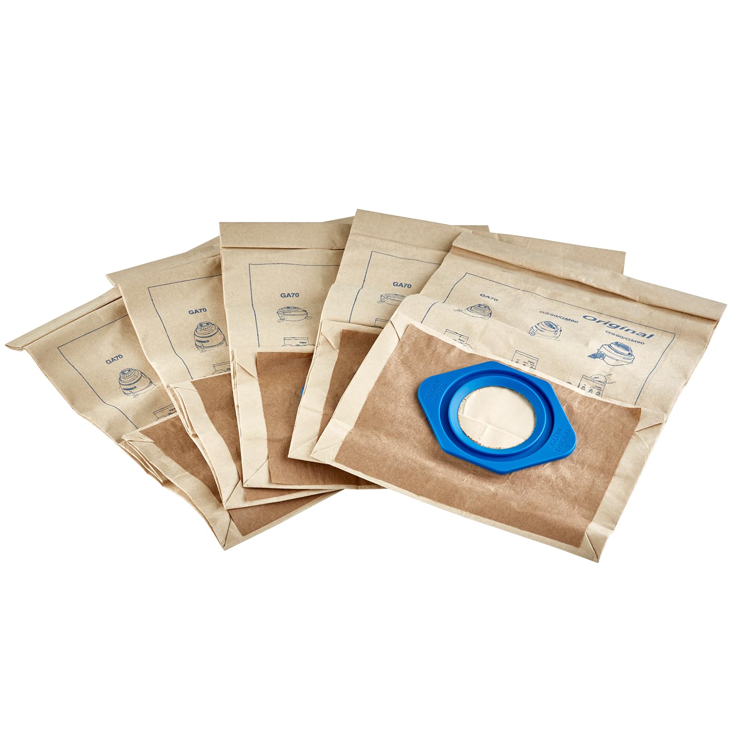 Nilfisk 5 Original Dust Bags 6,5L - GM80, GS, GA Vacuum Accessories (82095000)
