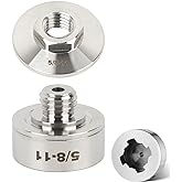 MayCados Adapter for XLOCK to 5/8"-11 Thread Apply to Angle Grinder Cutting Blade Diamond Core Drill Bit Adapter + 5/8-11 Flange Lock Nut