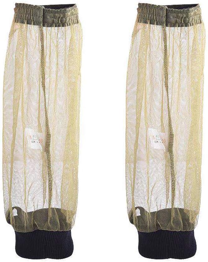 Yundxi Mosquito Leg Gaiters Netting Quick-Drying Socks for Camping Hiking Hunting Gardening Fishing (Army Green)