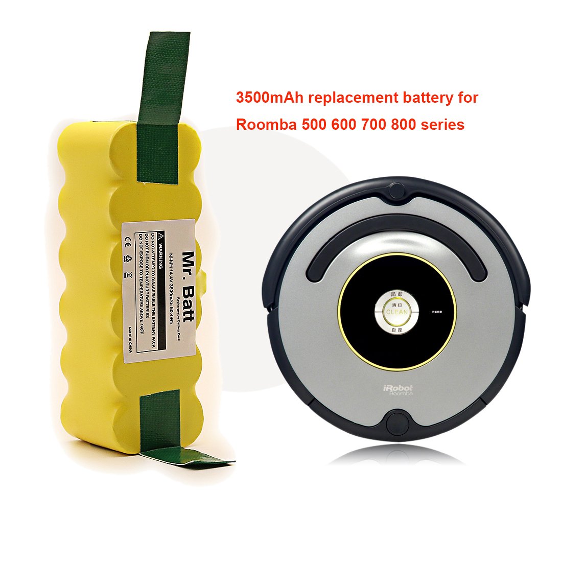 Mr.Batt Replacement Battery for iRobot Roomba 500 600 700 800 900