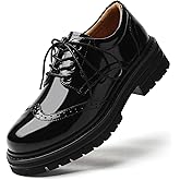 TKKAE Oxford Shoes for Women Women's Oxford Shoes Platform Classic Lace Up Loafers Comfortable Dress Business Casual Work Office Oxfords Shoe for Ladies