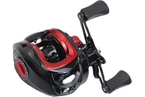 Saltwater Baitcaster Reels, 8Kg Braking Force Bait Caster, Powerful Lightweight Smooth Baitcaster Fishing Reel for Saltwater 
