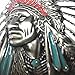 3d Native American Old West Indian Warrior Chief Belt Buckle Biker Motorcycle Vintage Silver