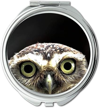 Mirror Makeup Mirror A Owl Or An Owl Iphone Backgrounds Background Wallpaper Hd For Mobile Wallpaper Hd Pocket Mirror Portable Mirror Amazon Co Uk Beauty
