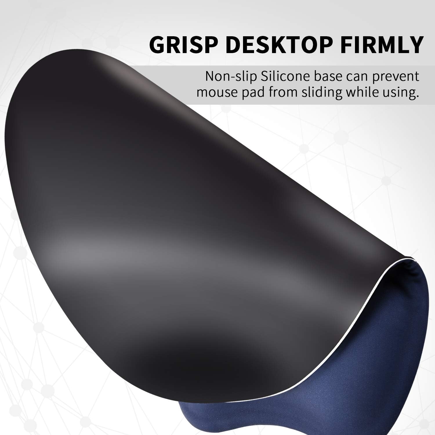 EooCoo Mouse Mat with Gel Pad Wrist Support, Gaming Mouse Pad, Ergonomic Mousepad with Wrist Support & Non-Slip PU Base - Image 5