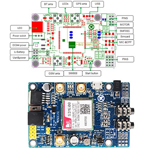SIM808 Module GSM GPRS GPS Development Board + IPX SMA GSM GPS Antenna Support 2G Network for Arduin - //medicalbooks.filipinodoctors.org