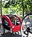Booyah Medium Pet Dog Stroller & Pet Bike Trailer with Suspension - Blue
