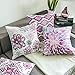 Phantoscope Set of 4 New Living Series Decorative Dark Purple Throw Pillow Case Cushion Cover 18 x 18 inches 45cm x 45cm