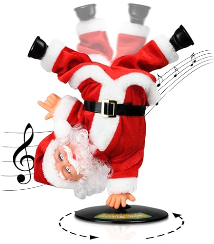 Amazon.com: SdeNow Singing Dancing Inverted Rotating Santa Claus