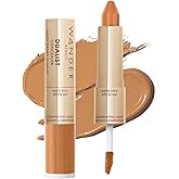 Wander Beauty Dualist Matte and Illuminating Concealer Makeup - Golden Rich - Dual-Ended Matte Concealer Stick + Liquid Concealer - Full Coverage Concealer Brightens & Hydrates Under Eyes - 0.28 fl oz
