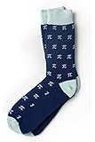 Pi Symbols Navy Blue Carded Cotton Sock