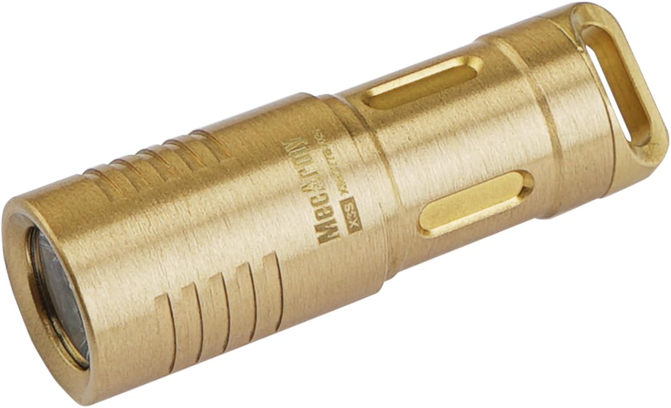 Mini EDC Rechargeable Keychain Flashlight with Micro USB Charging 10180 Battery 130 Lumens