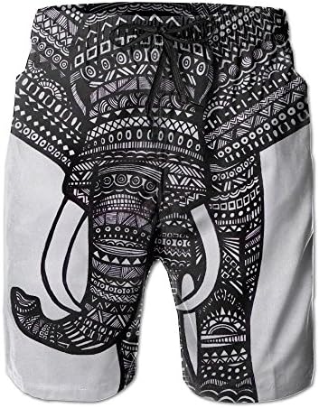 Elephant Casual Printed Boardshort Elastic Juniors Polo Hike Fit Swim Trunk Beach Shorts With Pockets