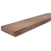 Walnut Lumber Sheets Unfinished Walnut Wood Sheets Thick Board for Crafts, Woodworking, Building Models and DIY Projects, Laser Cutting and Engraving CNC Cutting (17 x 4 x 7/8 Inch - 1PCS)