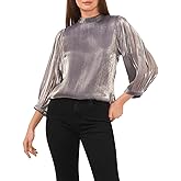 Women's Long Sleeve Mock Neck Open Back Tie Waist Top