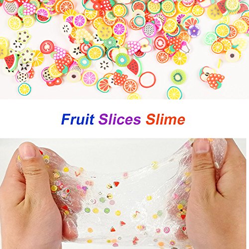 Slime Supplies Kit 75 Pack Slime Beads Charms for Kids, Include Styrofoam Balls, Fishbowl Beads, Glitter Jars, Fruit Slice, Sugar Paper, Clear Containers with Lids Slime Tools for DIY Slime Girl Party - Thumbnail 4