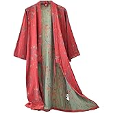 PRINCESS BRIDE Cotton Gauze Jacquard Japanese Yukata Soft Nightdress Bathrobe Nightgown Breathable Pajamas Set for Women