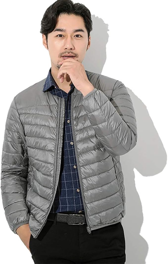 Amazon 軽量ダウンジャケット メンズ 暖かい 防寒 ダウン90 大きいサイズ ウルトラライト 登山 防風 アウトドア 通勤 旅行 カジュアル アウター 秋 冬 春 ブラック ネイビー M L Xl 2xl 3xl コート ジャケット 通販