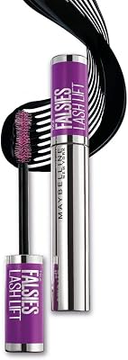 New York Mascara Falsies Lash Lift, Effetto laminazione delle ciglia, Scovolino a doppia curva per volumizzare e incurvare, Nero, 9,4 ml