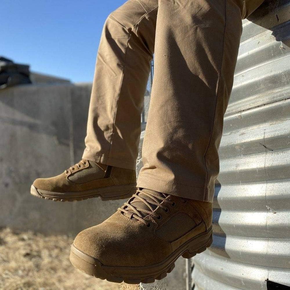LA Police Gear Sector Coyote 8” Side-Zip Duty Boot: Shoes
