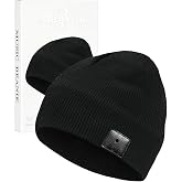 BORAYDA Bluetooth Beanie, 18 hrs Playing HD Stereo, Built-in Mic, Men's/Women's Christmas Electronic Gifts