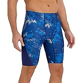 Eteoepo Swim Jammers for Men Athletic Training Endurance Swimsuit Durable Team Lap Swimming Racing Competition Swimwear