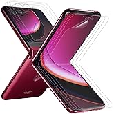 DIACUBE [3+3 Pack] For Motorola Razr 40 Ultra, EPU+TPU Screen Protector, 3 Pack HD Full Covered Inside Film + 3 Pack Front Film, Full Glue, High Clarity, Self-Healing, Bubble-Free Easy Installation
