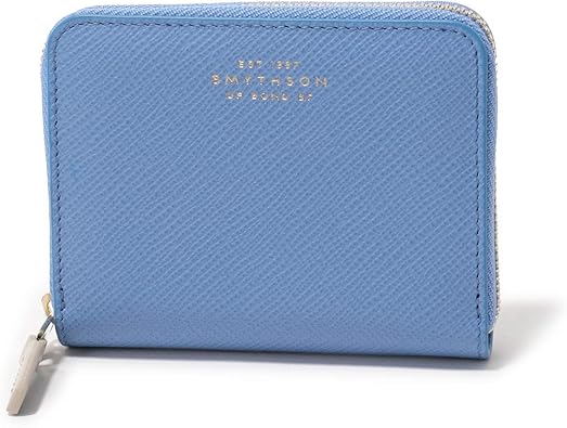 Amazon Smythson スマイソン Panama Zip Coin Purse 4cc レザー コインケース 小銭入れ ミニ財布 カラー3色 レディース Nile Blue 並行輸入品 Smythson スマイソン 小銭入れ