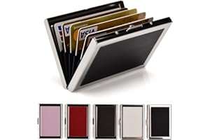 EASTNIGHTS RFID Credit Card Holder Metal Credit Card Case Wallet Business Card Holder for Women Men black