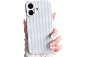 Lovmooful Compatible for iPhone 16 Case Cute Color Striped with Aesthetics Design for Girls Women Soft TPU Shockproof More Pr